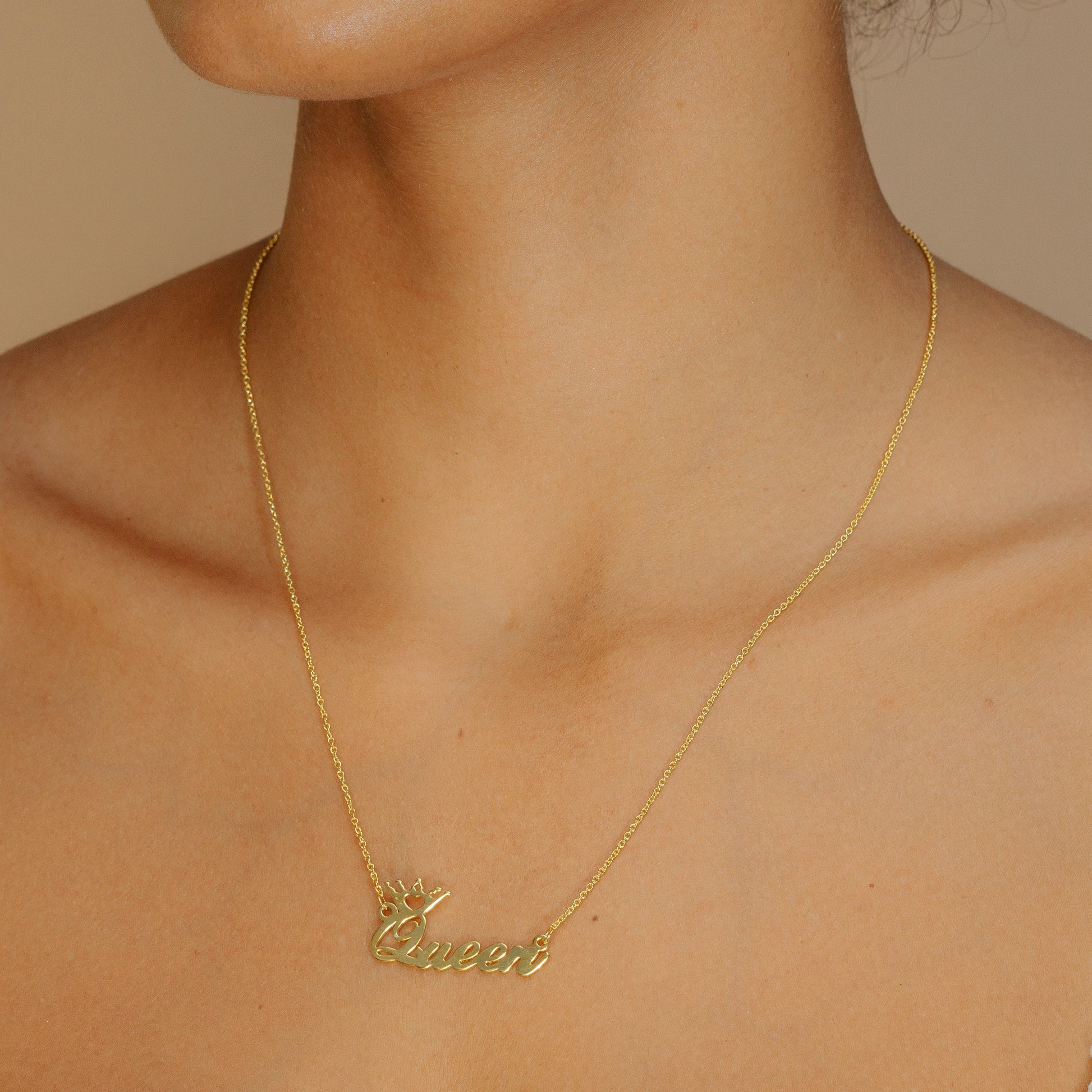 Crown Name Necklace
