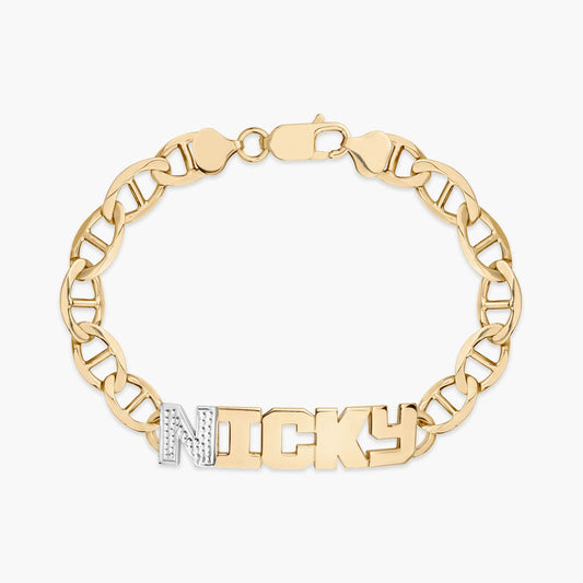 Iced Men's Name Bracelet