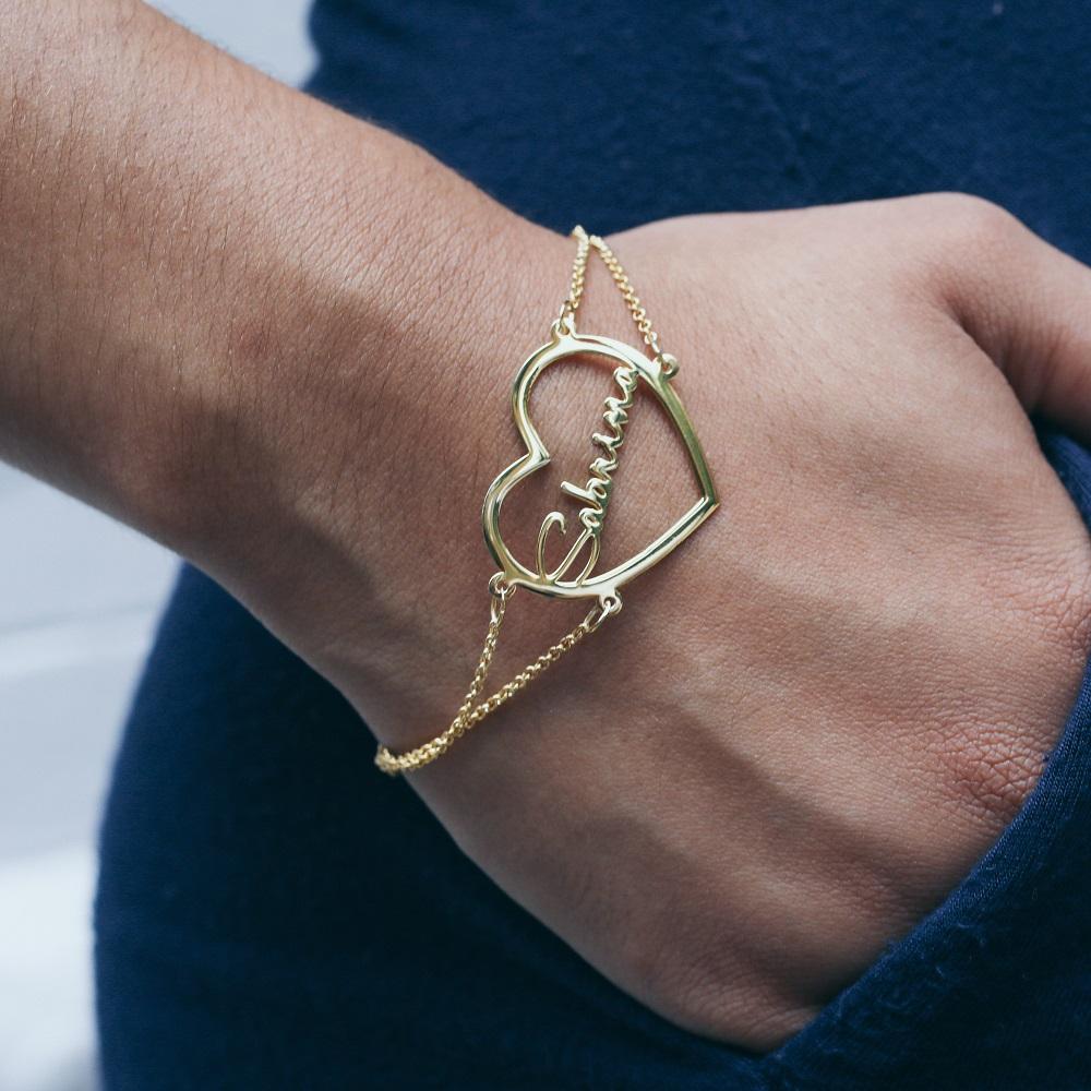 Name Bracelets - Heart Nameplate Bracelet